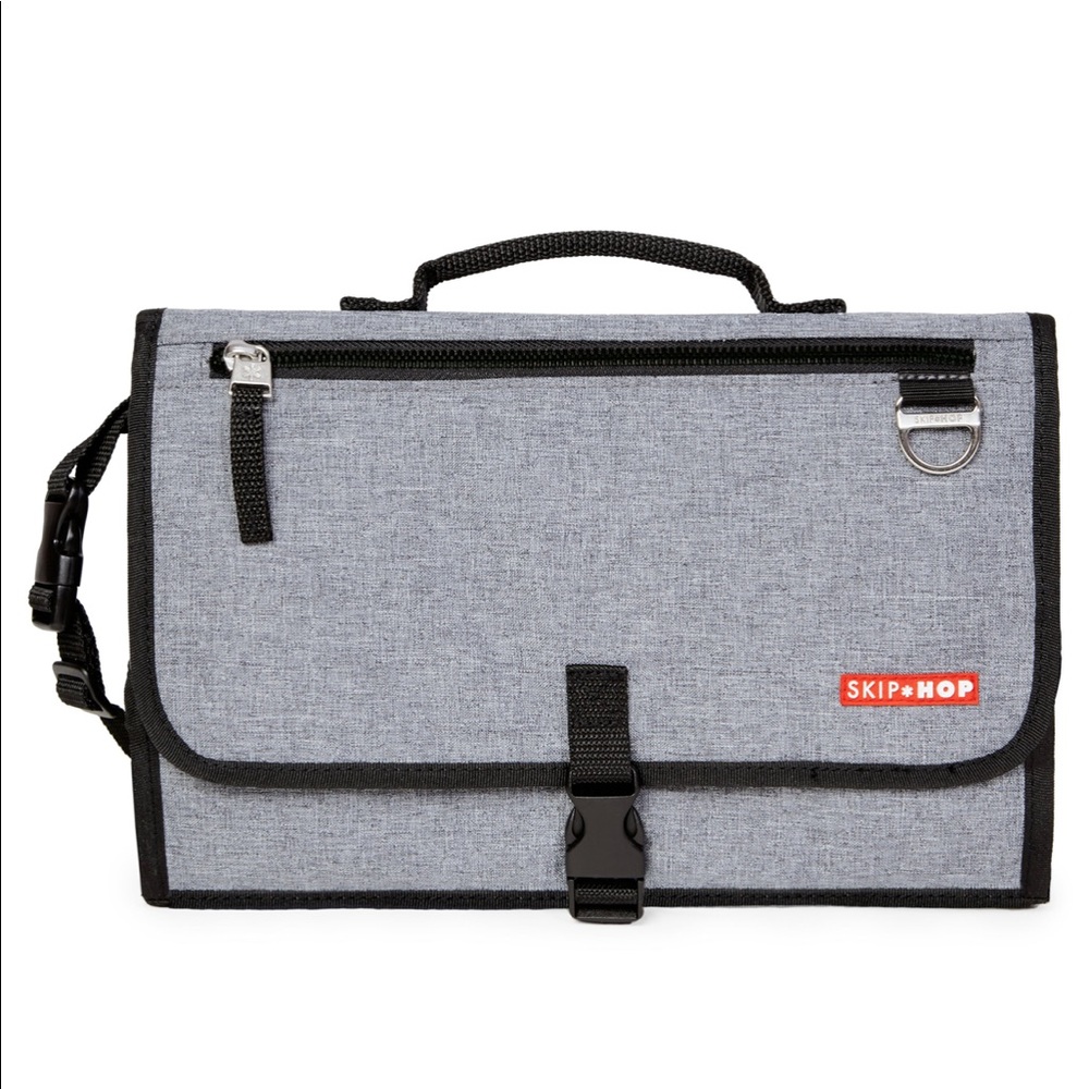 Diaper Clutch .Changing Station.Grey color